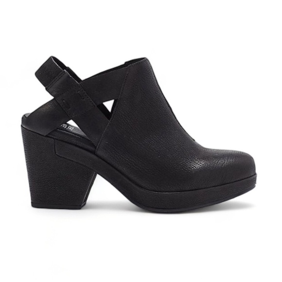 Eileen Fisher Shoes - EILEEN FISHER
Womens Black Slingback Strap Platform Grip Round Toe Block Heel
